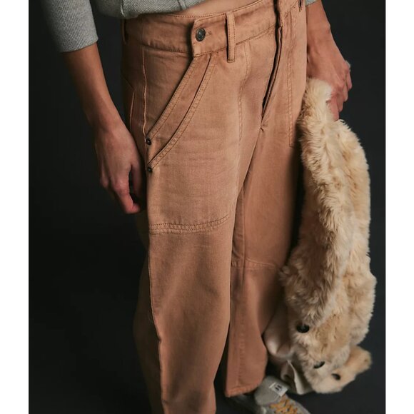 We The Free Crystal Skies Barrel Pants Color: Macchiato - Picture 2 of 5